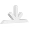 Ekena Millwork Saratoga Architectural Grade PVC Gable Bracket, 48"W x 22"H x 4"D x 4"F, 11/12 Pitch GBP048X22X0404SAR00 - alternate 1